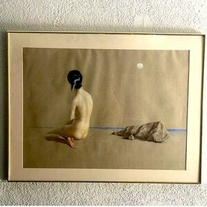 Zhi Min Guan Original Pastel Painting On Linen